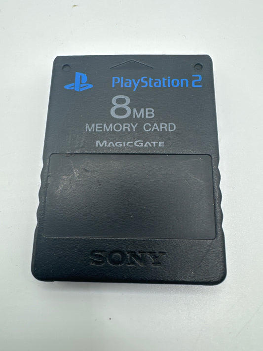 Sony Playstation 2 PS2 Official OEM MagicGate Black 8mb Memory Card Genuine.